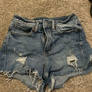 denim shorts